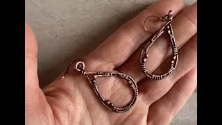 Jewelry/Earring Tutorial Using Left Over Scrap Wire