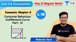 L10: Indifference Curve | Part - II | Just CA Foundation | Mohnish Vora