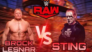 BROCK LESNAR V/S STING AMAZING SHORT FIGHT 🤜| WWE 2K15 GAMEPLAY 💥✨