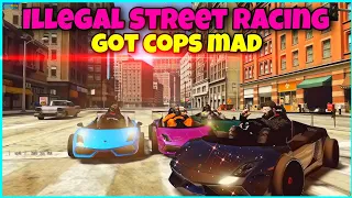 Illegal Street Racing Event Gone Wrong Cops Got MAD 😡 in Redline GTA 5 RP