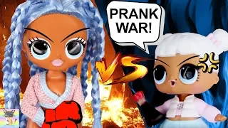OMG SNOWLICIOUS VS LITTLE SISTER SNOW ANGEL PRANK WAR! TRICKING SISTER TO GO TO BARBIE DENTIST!