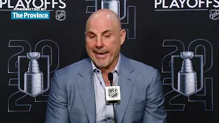 Rick Tocchet following Game 7 against Edmonton