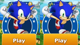 Sonic Dash - Sonic Unlocked and Fully Upgraded Update - All Characters Unlocked - Run Gameplay