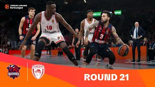 Baskonia-Olympiacos | Round 21 Highlights | 2023-24 Turkish Airlines EuroLeague