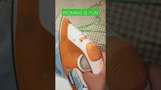 Ironing is FUN #fun #ASMR #satisfying #shorts