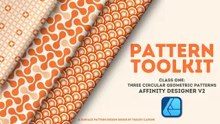 NEW CLASS TRAILER | Three Circular Geometric Patterns in Affinity Designer V2