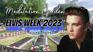 Elvis Week 2023 Meditation Garden at Graceland Memphis