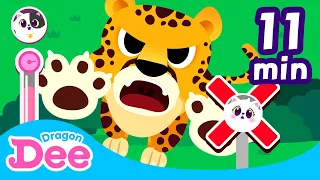 Where are the Baby Animals?🐾 Here they are!🦁🐱🦢｜Game and Nursery Rhymes｜Kids Compilation｜Dragon Dee