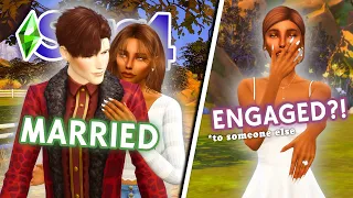 we’re married to someone and engaged to SOMEONE ELSE?!? || Sims 4 Spin Wheel Challenge #10