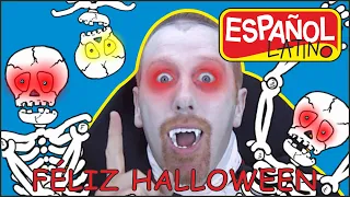 Canciones de Halloween con Steve and Maggie Español Latino | Feliz Halloween |Aprende Español Latino