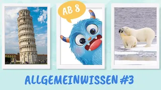 Teste dein Wissen - Allgemeinwissen Quiz für Kinder ab 8 mit Fragen und Antworten