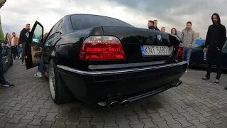 Bmw 740i sound exhaust straight pipe + cat back Fox