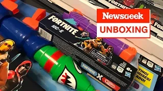 Hasbro Nerf Fortnite Dart Guns and Super Soaker Unboxing Showcase