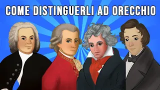 Come riconoscere Bach, Mozart, Beethoven e Chopin ad Orecchio