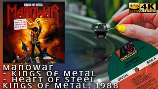 Manowar - Kings Of Metal, Heart Of Steel, 1988, Vinyl video 4K, 24bit/96kHz