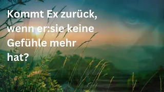 - Kommt Ex zurück, wenn er:sie keine Gefühle mehr hat?