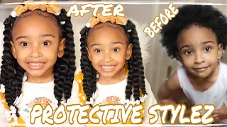 PROTECTIVE CROCHET HAIRSTYLES FOR LITTLE GIRLS| FT. JOURNEE B.