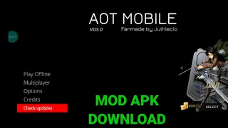 AOT MOBILE FANGAME V03.0 by Julhiecio apk mod dinheiro infinito download atualizado