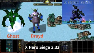 X Hero Siege 3.33, Ghost & Drayd Extreme, Level 4 Impossible ,8 ways Dual Hero