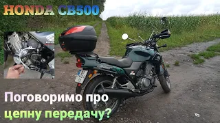 HONDA CB500 - шум в районі ведучої зірки "в нагрузку" / Причина 🧑‍🔧🏍