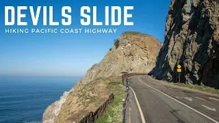 Hiking Along Old Pacific Coast Highway at the Devil's Slide in Pacifica