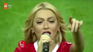 The Most beautiful girl to ever set foot on a football ground, Turkish singer Hadise