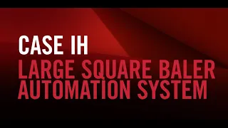 Case IH Large Square Baler Automation System