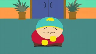 Cartman laughs at people with butts for their faces