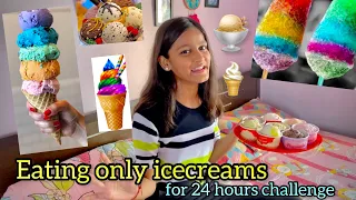 Eating only Icecreams for 24 hours challenge || Aman dancer real || funny challenge video