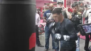 Dimitry Bivol Open Workout At Mendez Boxing Gym In NyC