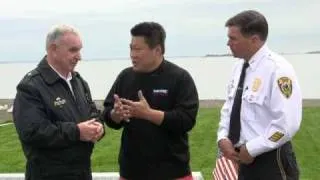 Rep Tony Hwang, 1st Responders at 9-11 Memorial -Sherwood Island Park