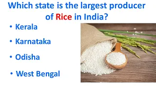 GK Quiz on India Part 3 - State's crop #gk #gkindia #quiz #upsc #ssc #gkfacts #crops #india #topgk