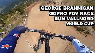 George Brannigan GoPro POV Race Run From Vallnord, Andorra World Cup