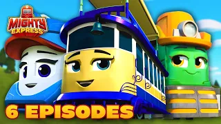 Penny, Mandy, and Faye! 🚂 COMPILATION EPISODE 🚂 - Mighty Express Official