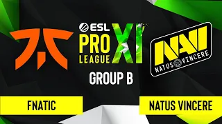 CS:GO - Natus Vincere vs. Fnatic [Dust2] Map 2 - ESL Pro League Season 11 - Group B