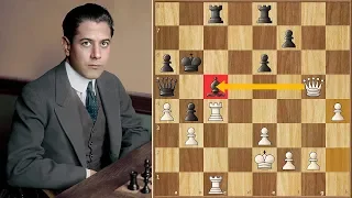 Capablanca is Sad His Opponent Didn't Play the Best Moves || Rice Memorial (1916)