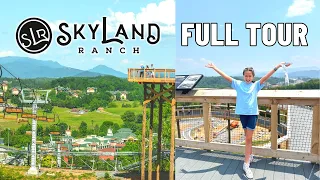 SkyLand Ranch Sevierville Tennessee Full Tour | Chairlift, Animals, Mountain Coaster & More!