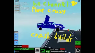 Plane crazy crash build's car drop test