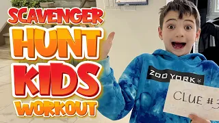 KIDS WORKOUT | Scavenger Hunt Adventure | Treasure Hunt Workout For Kids!