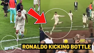Cristiano Ronaldo angry reaction kicking bottle after Al Nassr lost to Al Ittihad