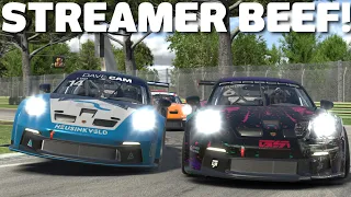 When 2 streamers collide! | iRacing 4.6k SOF Porsche Cup at Imola