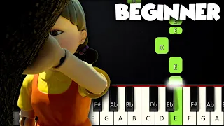 Red Light Green Light - Squid Game | BEGINNER PIANO TUTORIAL + SHEET MUSIC by Betacustic