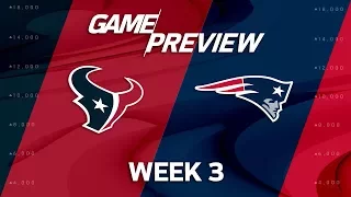 Houston Texans vs. New England Patriots | Week 3 Game Preview | NFL Playbook