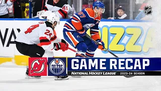 Devils @ Oilers 12/10 | NHL Highlights 2023