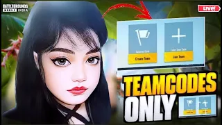 BGMI LIVE🔥 | GIRL GAMER TEAMCODE GAMEPALY 😍| #bgmilive #girlgamer #pubgmobile #teamcode