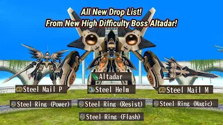 Toram Online - All New Drops List From High Difficulty Boss "Altadar"!!!