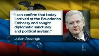 Assange claims asylum in Ecuador embassy