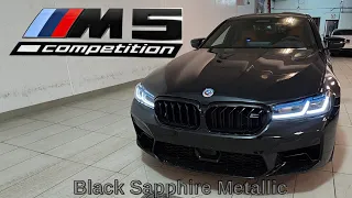 NEW ARRIVAL!  2023 BMW M5 Competition Black Sapphire Metallic on Aragon/Black