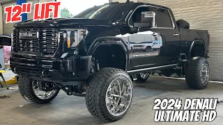** 2024 GMC Denali Ultimate HD lifted 12” on 40s and 26x16s **