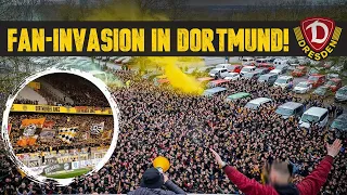 "70 Jahre Dynamo machen wir uns heute nicht kaputt!" - CAPO-ANSPRACHE bei FAN-INVASION in Dortmund